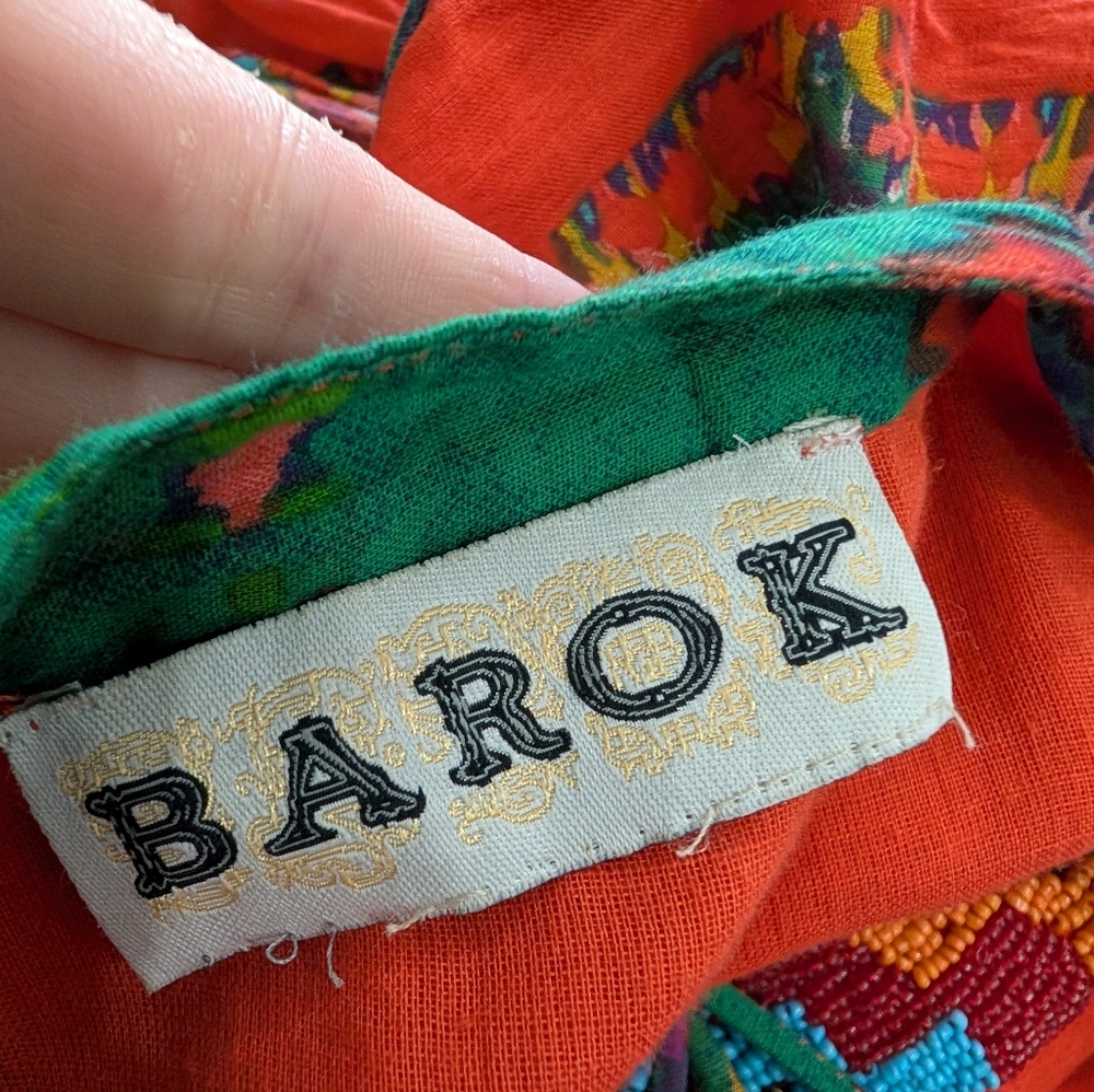 Anthropologie Barok Paris Dress Beaded Tassel Dress Size Medium New Without Tags - Picture 9 of 9